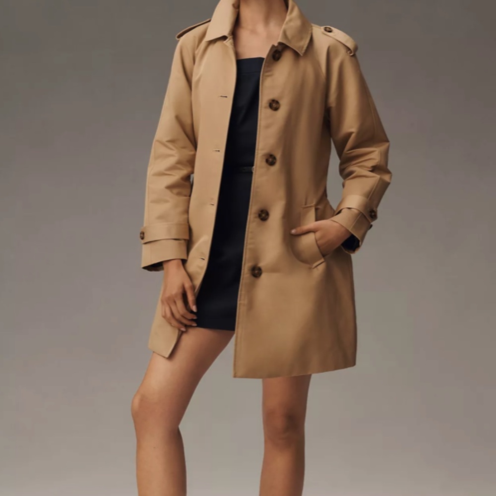 Ellen Tracy Belted Trench Coat